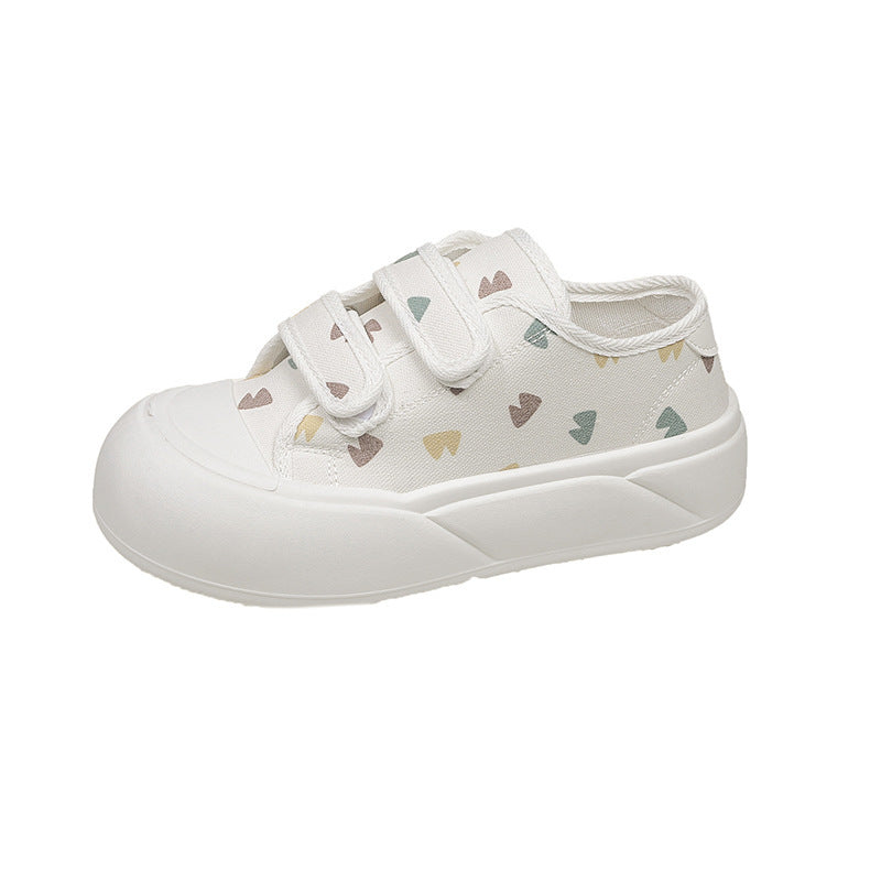 Damen Sportliche Sneaker mit praktischem Klettverschluss und modischem Denim-Obermaterial EB