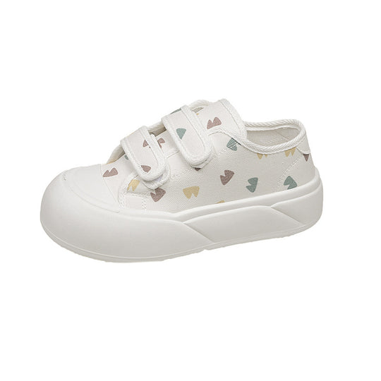 Damen Sportliche Sneaker mit praktischem Klettverschluss und modischem Denim-Obermaterial EB