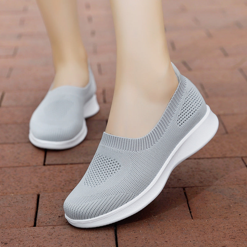 Damen nan nahtloser Slip-On Komfortschuh mit elastischem Maschenobermaterial und federleichter EVA-Laufsohle EB