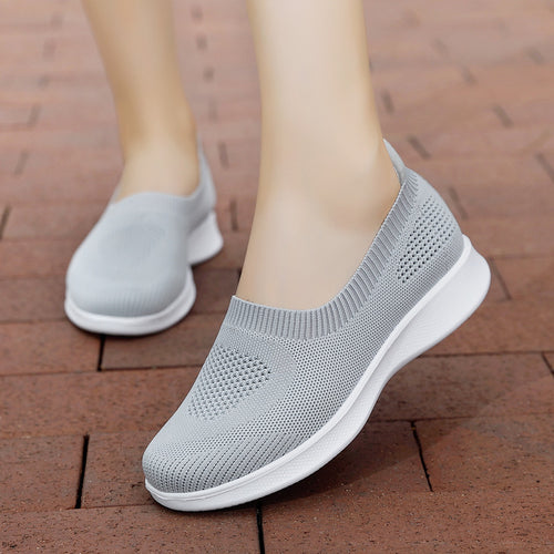 Damen nan nahtloser Slip-On Komfortschuh mit elastischem Maschenobermaterial und federleichter EVA-Laufsohle EB