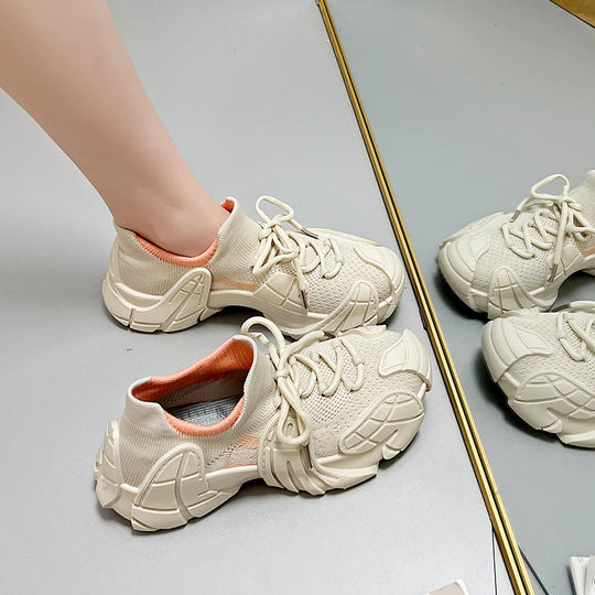 Damen sportliche Lauf-Sneaker mit dämpfender Sohle und flexiblem Design EB
