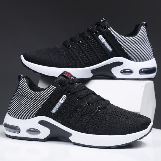 Damen Sportliche Sneakers mit atmungsaktiver Oberflächenstruktur und dämpfender Sohle EB