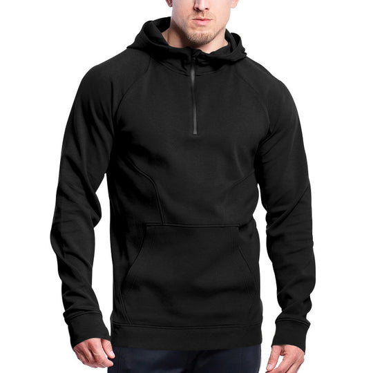 Herren Sportlicher Hoodie mit modischem Reißverschluss und praktischem Kängurutasche EB