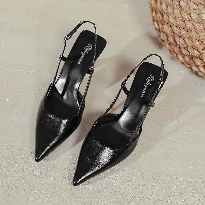 Damen stilvolle Slingback-Pumps mit schmalem Absatz EB