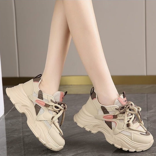 Damen Chunky Sneakers mit atmungsaktiven Mesh-Einsätzen und komfortabler Dämpfung EB