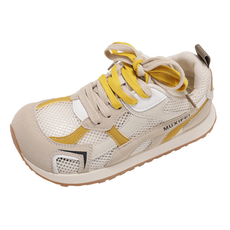 Damen Sportliche Sneakers mit atmungsaktiven Mesh-Einsätzen und rutschfester Sohle EB