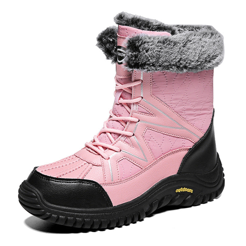 Damen Winter Stiefel mit isolierendem Futter und rutschfester Sohle EB