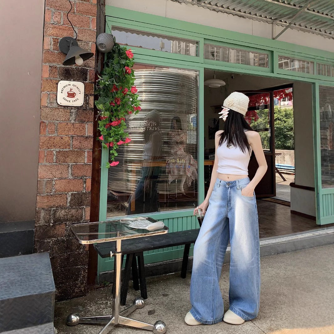 Damen Weite Jeanshose EB