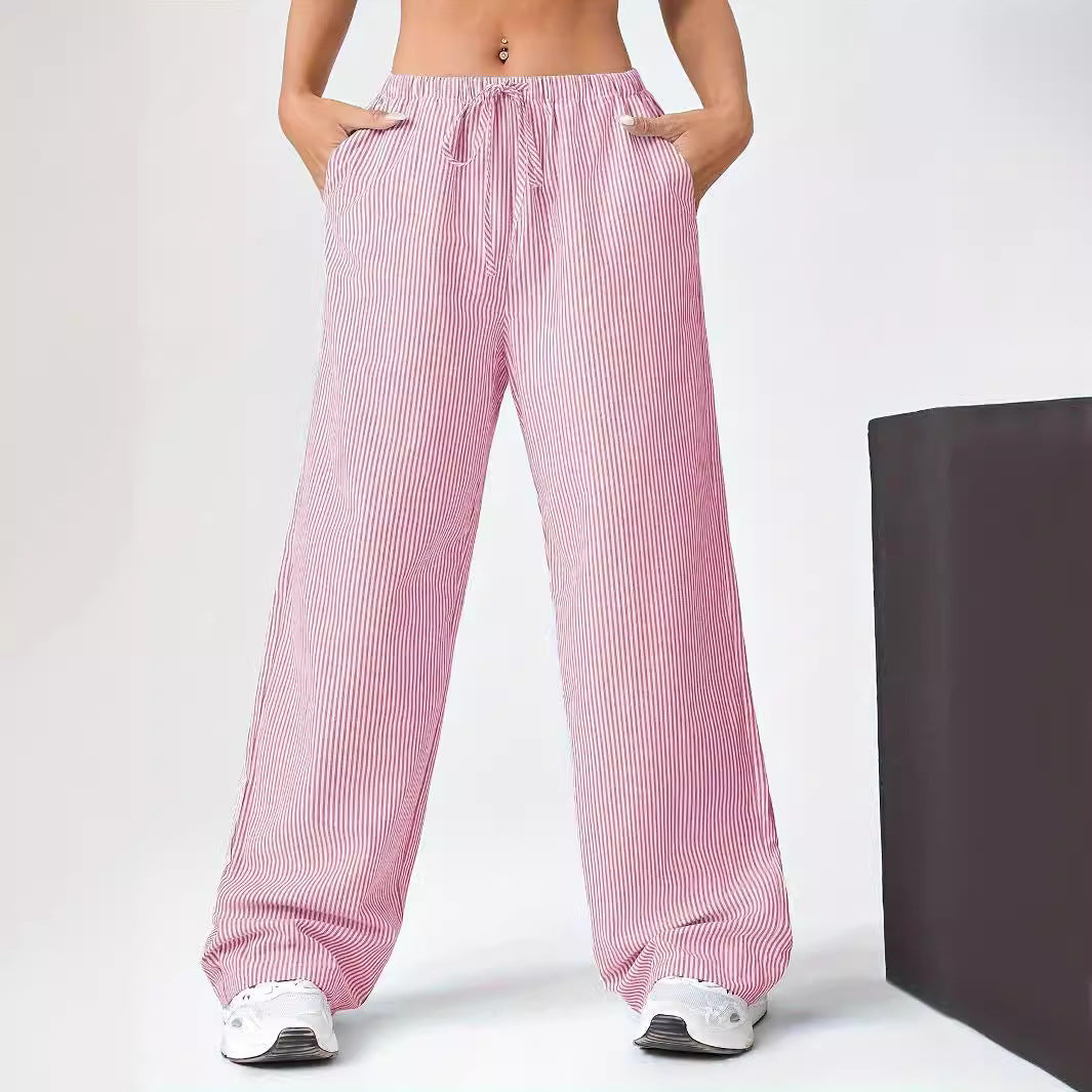 Damen weite Sommerhose mit seitlichen Taschen EB