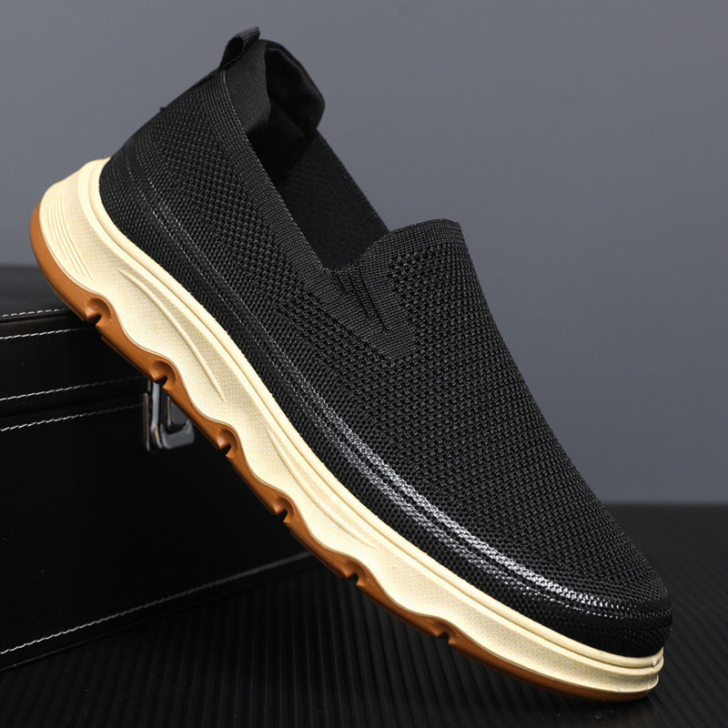 Damen Slip-On Freizeitschuhe mit atmungsaktivem Obermaterial und rutschfester Sohle EB