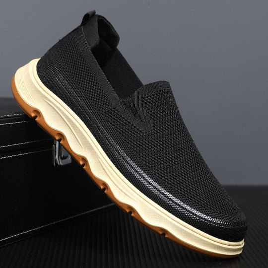 Damen Slip-On Freizeitschuhe mit atmungsaktivem Obermaterial und rutschfester Sohle EB
