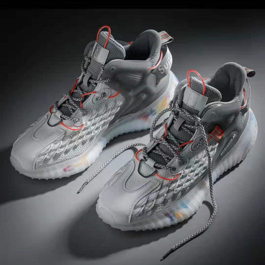 Unisex nan hoher Strick-Sneaker mit transluzenter Dämpfungssohle und TPU-Fersenstabilisator EB