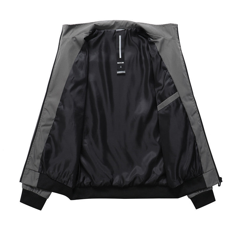 Herren sportive Übergangsjacke mit elastischen Bündchen und praktischen Reißverschlusstaschen EB