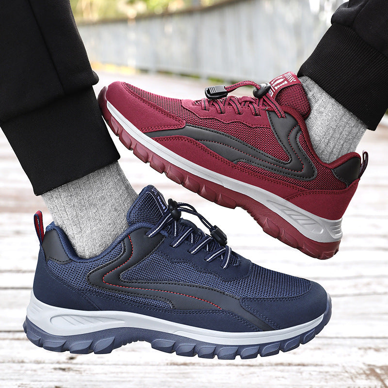 Damen nan robuster Trekking-Sneaker mit profiliertem Geländegriff, stoßdämpfender EVA-Zwischensohle und Schnellzug-Schnürung EB