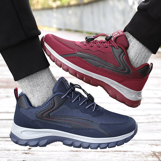 Damen nan robuster Trekking-Sneaker mit profiliertem Geländegriff, stoßdämpfender EVA-Zwischensohle und Schnellzug-Schnürung EB