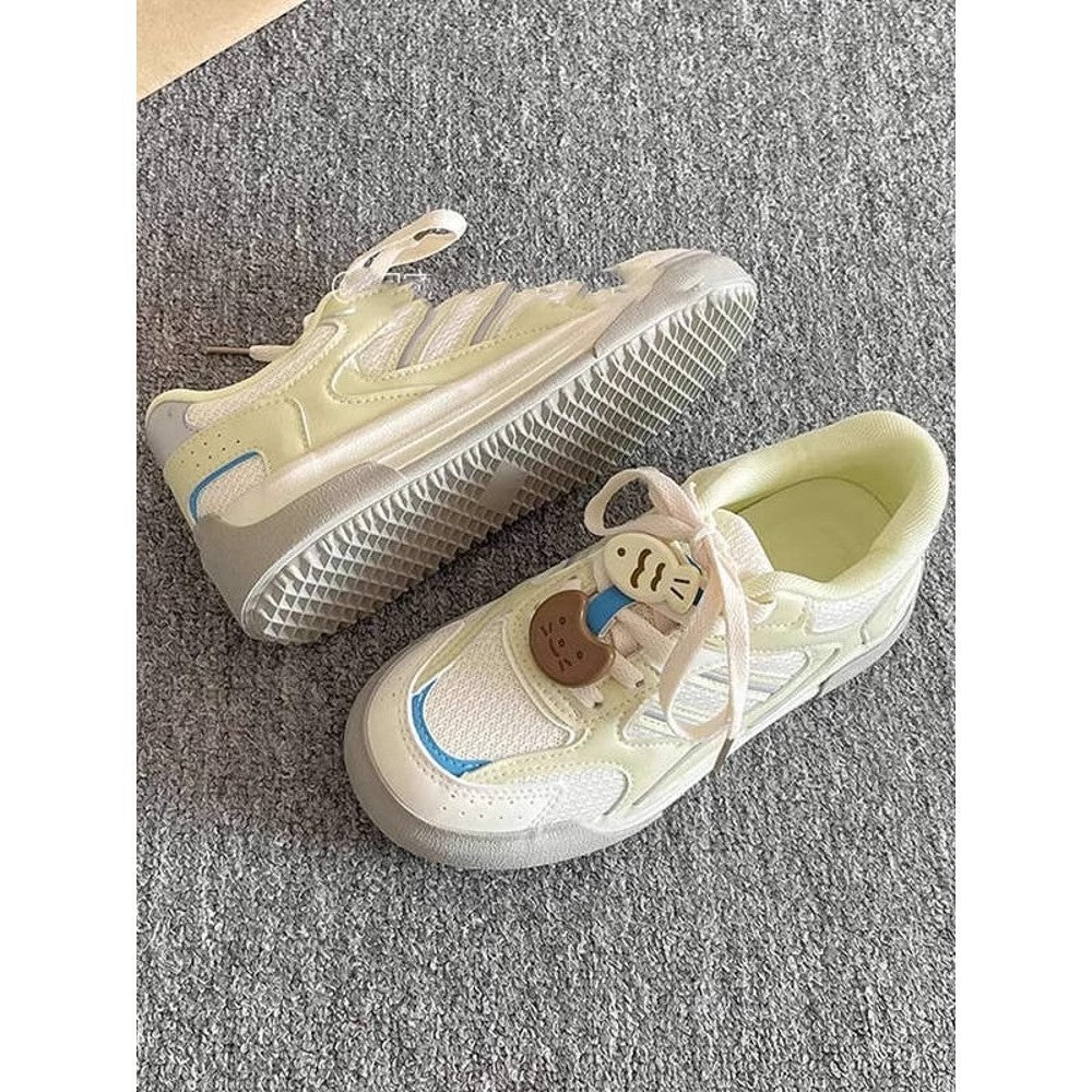 Damen Sportliche Sneaker mit atmungsaktiver Obermaterialstruktur EB