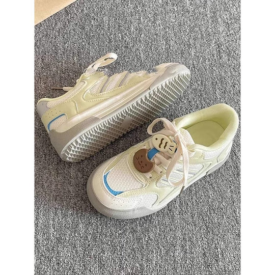 Damen Sportliche Sneaker mit atmungsaktiver Obermaterialstruktur EB