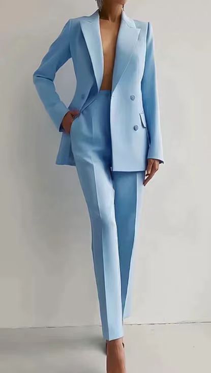 EB | stilvolle maßgeschneiderte Anzug - elegantes Blazer- und Hosen-Set für Frauen