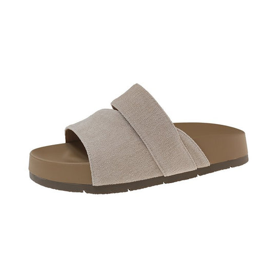 Damen Bequeme Zehentrenner-Pantoletten EB