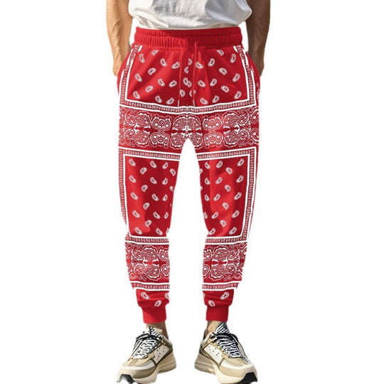 Herren unkomplizierte Jogginghose im Bandana-Stil EB