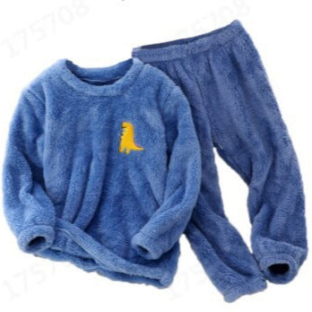 Damen Flauschiges Lounge-Set mit niedlichem Tiermotiv EB