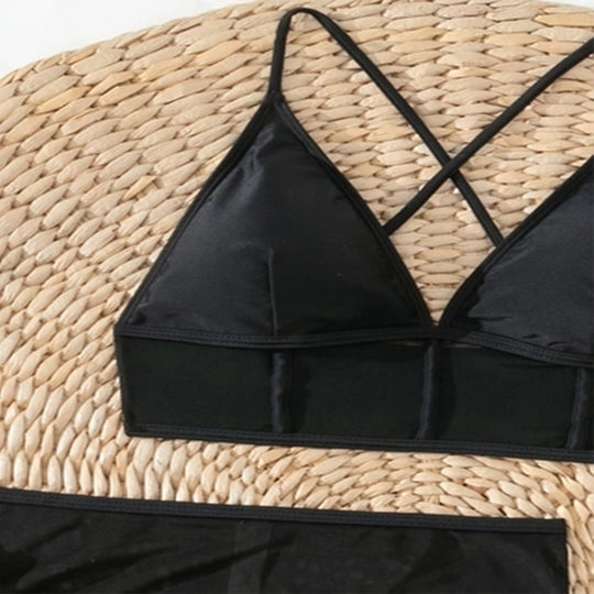 Damen Set mit transparentem Spitzen- und Rüschendesign EB