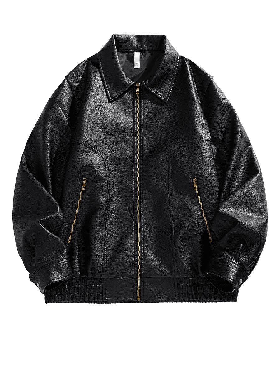Herren kurz geschnittene jacke mit elastischem Bund und Taschen EB
