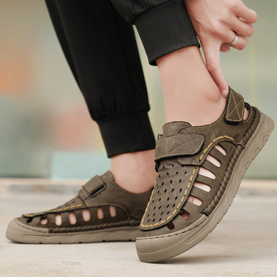 Damen Atmungsaktive Freizeitsandalen mit verstellbarem Klettverschluss und rutschfester Sohle EB
