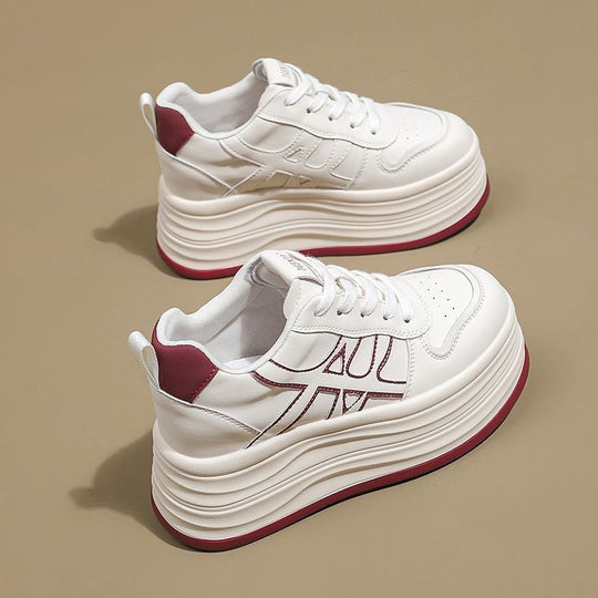 Damen modische Plateau-Sneaker mit einem komfortablen und atmungsaktiven Design EB