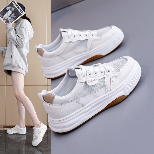 Damen modische Sneakers mit atmungsaktiver Mesh-Oberfläche und rutschfester Sohle EB