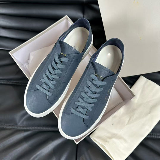 Damen Freizeit Sneakers mit atmungsaktiver Lederstruktur und rutschfester Sohle EB