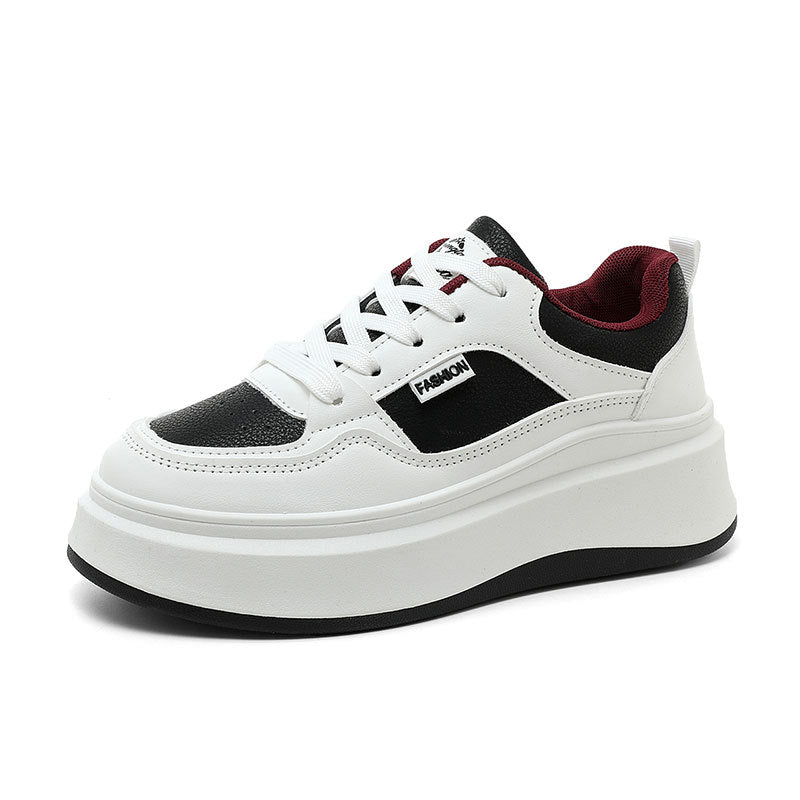 Damen Modische Plateau-Sneaker mit atmungsaktivem Obermaterial und gepolsterter Innensohle EB