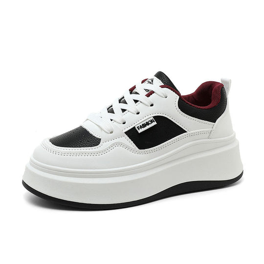 Damen Modische Plateau-Sneaker mit atmungsaktivem Obermaterial und gepolsterter Innensohle EB