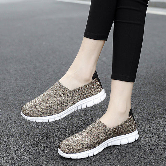 Damen Atmungsaktive Slip-On Sneakers mit flexiblem und leichtem Design EB