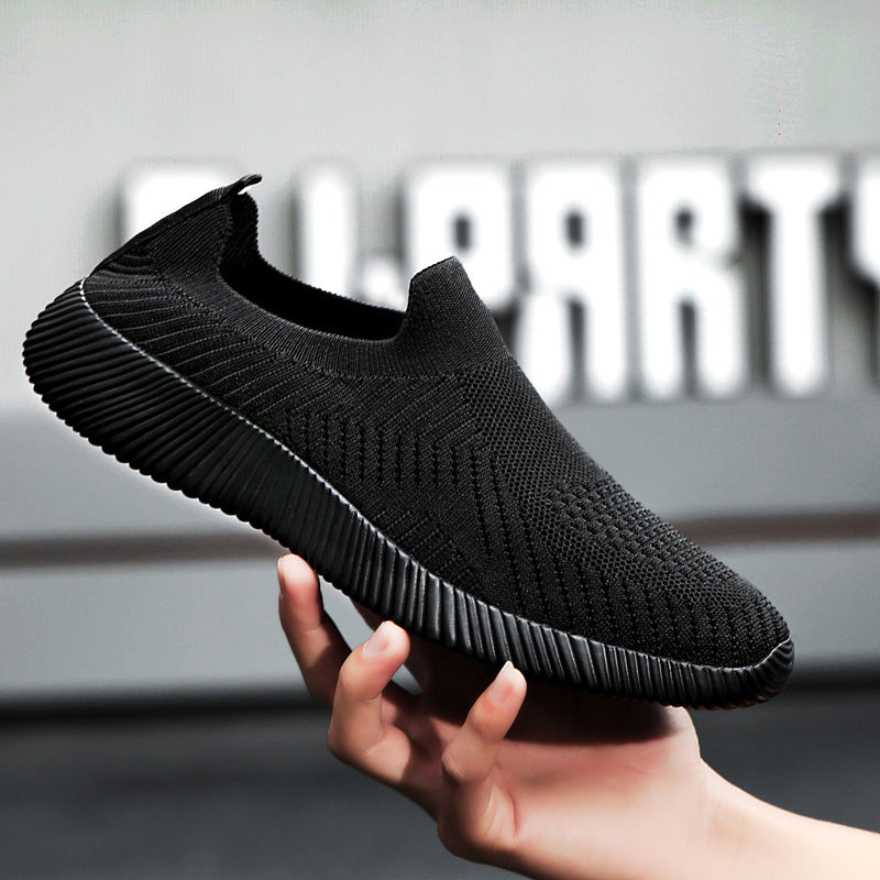 Damen Atembare Slip-On Sneakers mit elastischem Obermaterial EB
