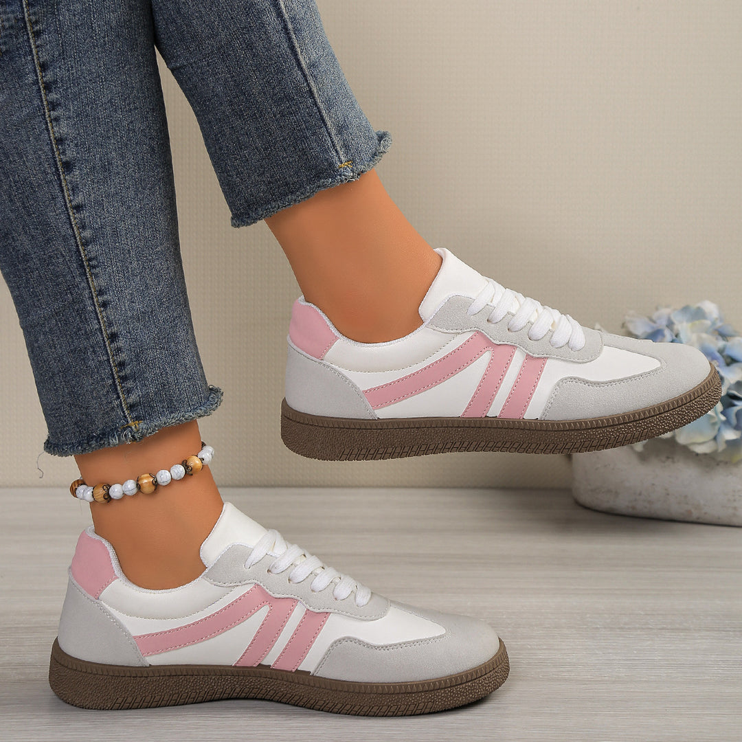 Damen Sneakers im sportlichen Design mit atmungsaktivem Obermaterial und bequemer Dämpfung EB