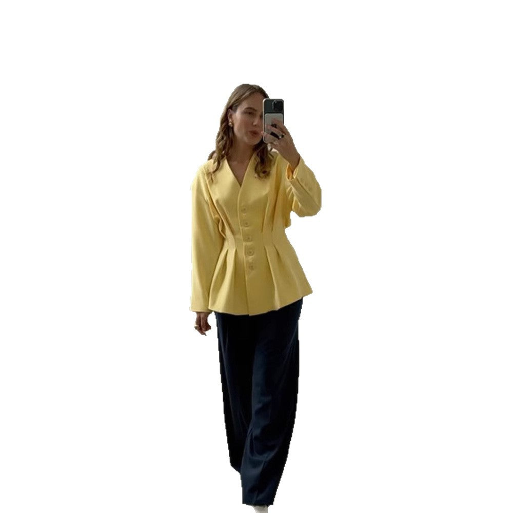 Damen Blazer mit tailliertem Schnitt und eleganten Knopfdetails EB