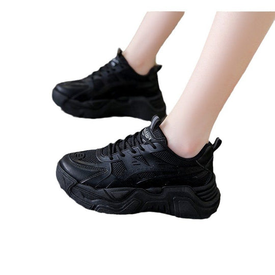 Damen modische Chunky-Sneaker mit atmungsaktivem Mesh und rutschfester Sohle EB