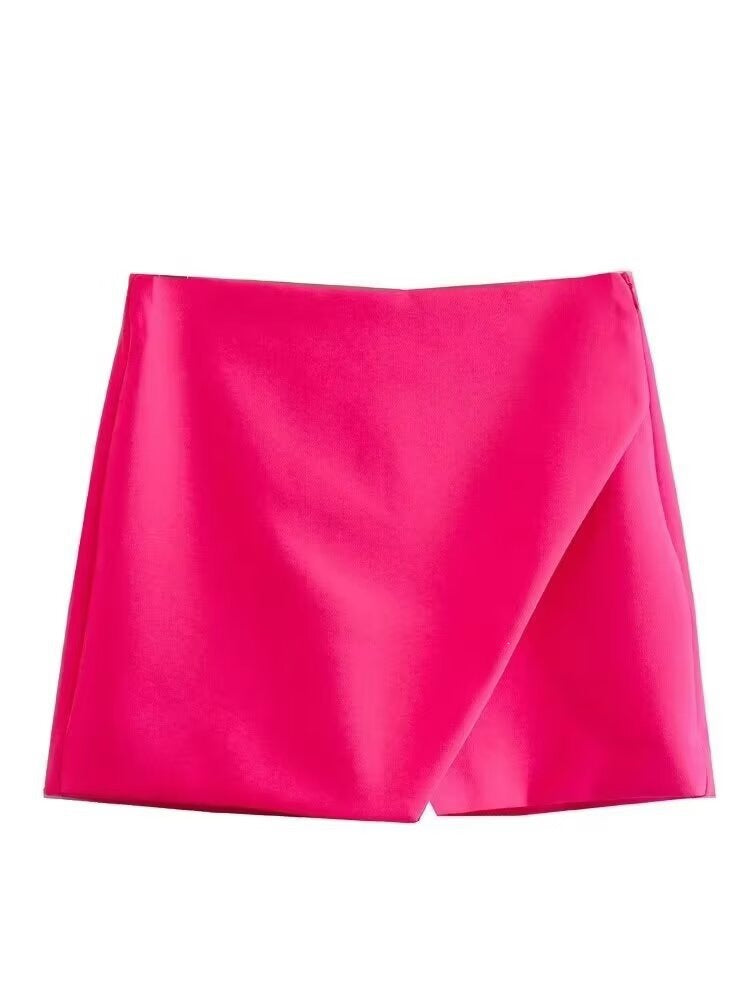 Damen modische Wickel-Shorts aus hochwertigem, elastischem Material EB