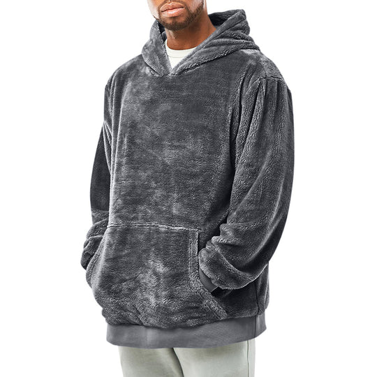 Herren kuscheliger Fleece-Hoodie EB