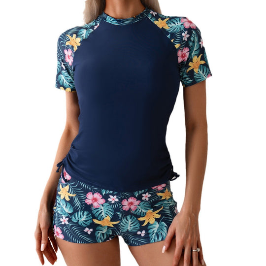 Damen Surf- und Sportanzug mit floralen Akzenten EB