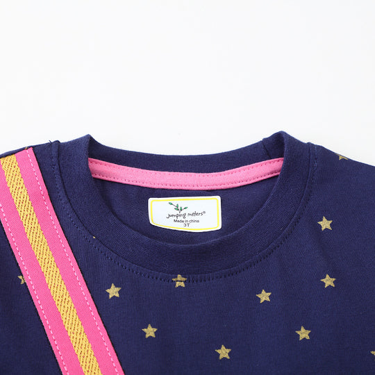 Mädchen Kurzarm Kleid mit bezauberndem Einhorn-Motiv EB