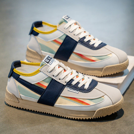 Damen Sportliche Sneaker mit atmungsaktiver Obermaterialkombination und rutschfester Sohle EB