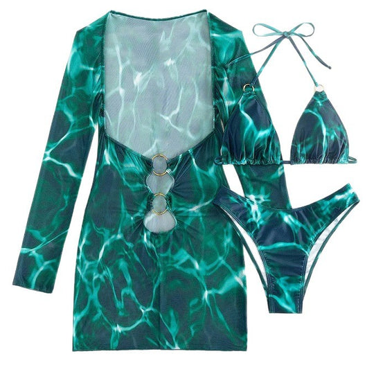 Damen Bademodekleid mit raffiniertem Cut-Out-Design EB