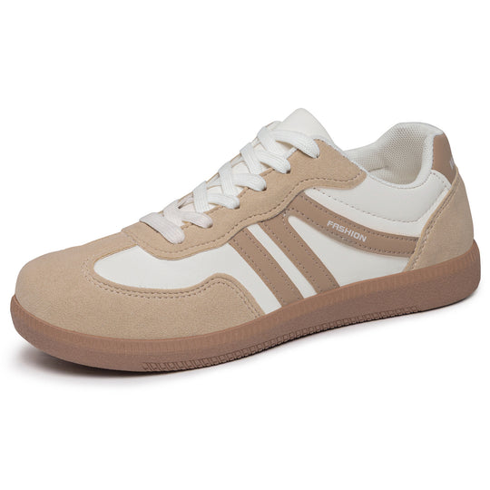 Damen nan retro-inspirierter Low-Top Sneaker mit Velours- und Synthetikbesatz EB