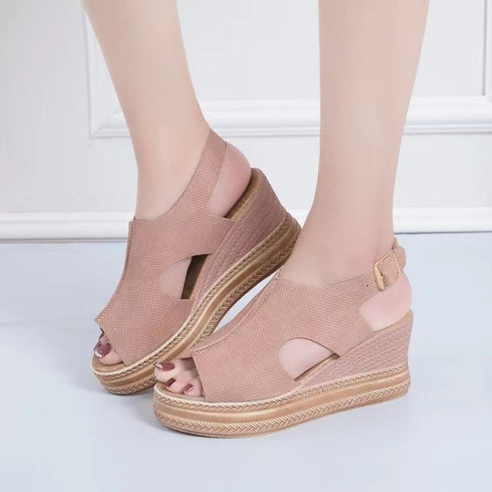 Damen Plattform Sandalen EB