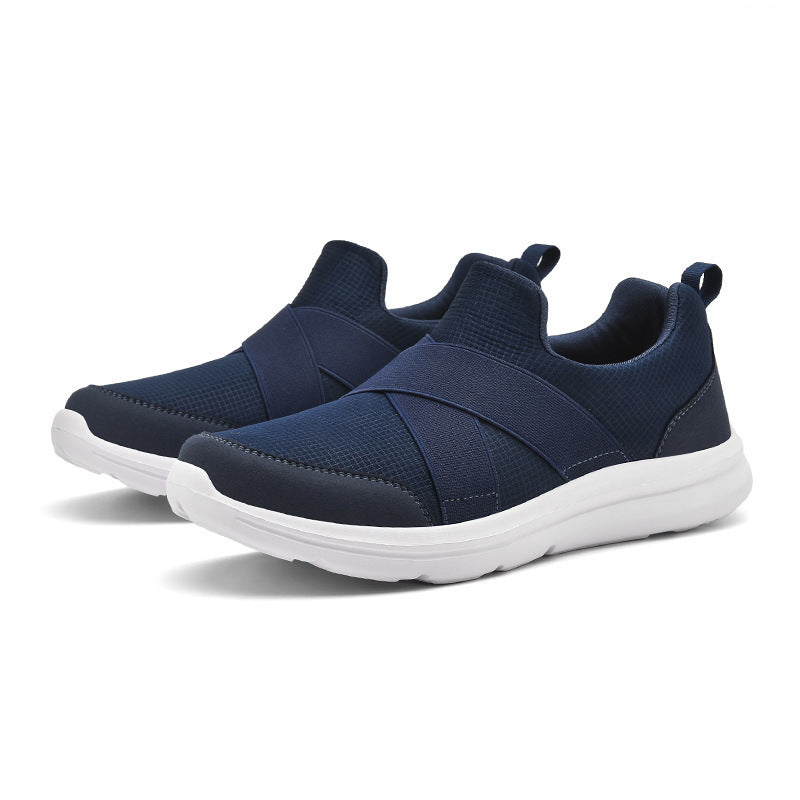 Damen Komfortable Slip-On Sneakers mit elastischem Obermaterial EB