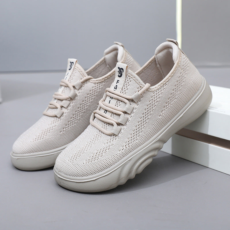 Damen Atmungsaktive Freizeit-Sneaker mit elastischem Obermaterial und flexibler Sohle EB