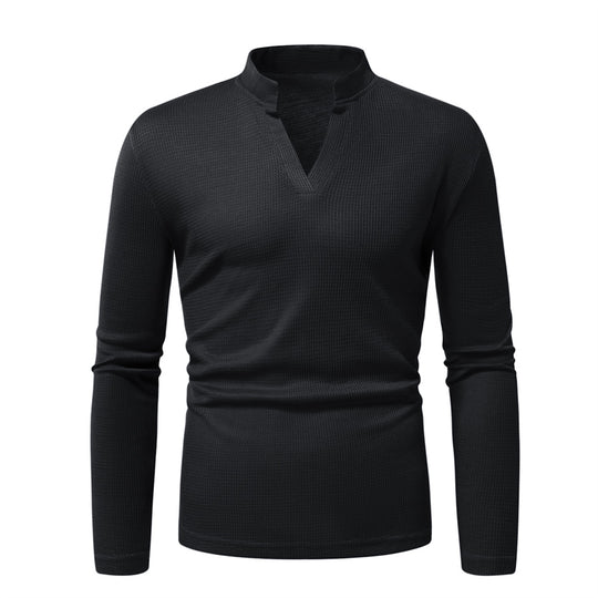Herren Langarmshirt mit strukturierter Oberfläche EB