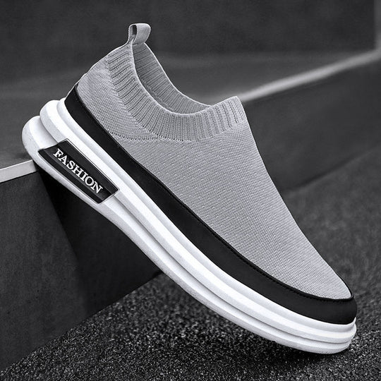 Damen Bequeme Strick-Sneakers mit flexibler und rutschfester Sohle EB